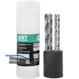 ENT Holzspiralbohrer-Kassette HSS-G Bohrer � 4-12 mm 6-teilig