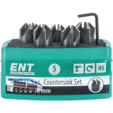 ENT Kegelsenker-Satz HSS-G 90 Grad � 4 / 5 / 6 / 8 / 10 mm 5-teilig