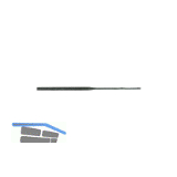 BLU-DAN Nadelfeile flach 1/2-schlicht 160 mm