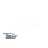 BLU-DAN Nadelfeile rund 1/2-schlicht 200 mm mit Swiss cut