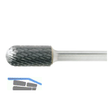 LUKAS HM-Fr�sstift Form C Walzenrund Kopf � 12 mm L 25 mm Zahnung 7 f�r Stahl