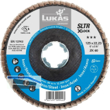 LUKAS Schleiflamellenteller SLTR X-LOCK Zirkonkorund � 125 mm Korn 40