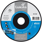 LUKAS Schruppscheibe Progress***gekr�pft � 125 x 7 x 22,23 mm rostfreier Stahl