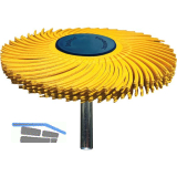 TYROLIT Radialschleifb�rste Sunburst 76 x 6,4 - 6 x 40 K80