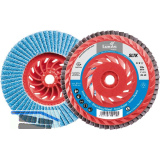 LUKAS Schleiflamellenteller SLTK Aufnahme M14 Zirkonkorund � 125 mm Korn ZK40