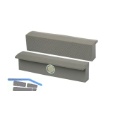 HEUER Polyurethan Riffel Schutzbacke mit Magnet Backenbreite 100 mm