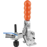 KIPP Senkrechtspanner Type K0058 Stahl vertikal mit waagrechtem Fu� F4=3000N