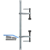 BESSEY Hochleistungszwingen-Set SLV Spannweite 2000 mm Ausladung 120 mm