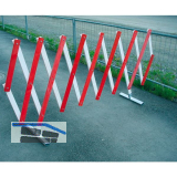 GRAF Scherengitter Holz rot/wei� L�nge bis 6 m H�he 1 m