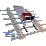 GRAF Dachziegelschlitten fahrbar auf Dachlatten Breite 60 cm Tiefe 30 cm