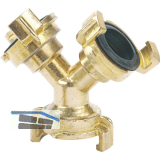 REHAU TECHNIK Verteiler 2-Weg 3/4 Zoll, 2 X 1/2"