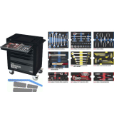 WGB Werkzeugwagen 145 466 x 712 x 943 mm 140-teilig 7 Schubladen