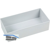 ALLIT Einsatzbox Euro Plus grau Gr. 5 108 x 216 x 63 mm