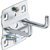 Werkzeughalter doppelt 150 x 35 mm senkrechtes Hakenende