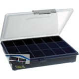 RAACO Sortimentkoffer Assorter 5-18 mit 18 fixen F�chern 240 x 195 x 43 mm