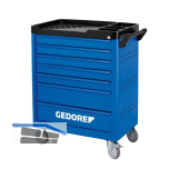 GEDORE Werkzeugwagen WSL-L7 mit 7 Schubladen 1045 x 785 x 510 mm