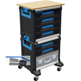 GEDORE Werkzeug-Mobil WorkMo 1110 WMW- 2 B2 m. Arbeitsplatte 526x396x1172 mm