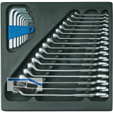 GEDORE Ring-Maulschl�ssel-Satz 1500 ES-1 B in 2/3 ES-Modul 25-teilig