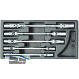 GEDORE Doppel-Gelenkschl�ssel-Satz 1500 ES-34 in 1/3 ES-Modul 5-teilig