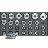 GEDORE Satz Steckschl�ssel-Eins�tze 1/2" 1500 ES-19 in 1/3 ES-Modul 26-teilig