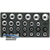 GEDORE Satz Steckschl�ssel-Eins�tze 1/2" 1500 ES-D19 in 1/3 ES-Modul 26-teilig