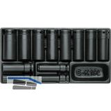 GEDORE Satz Kraft Schrauber Eins�tze 1/2"1500 ES-K19L in 1/3 ES-Modul 12-tlg