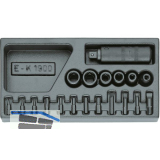GEDORE Schraubenl�ser Sortiment 1/2"1500 ES-K 1900 in 1/3 ES-Modul 19-tlg