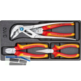 GEDORE VDE-Zangen-Sortiment 1500 ES-VDE 145 in 1/3 ES-Modul 4-teilig