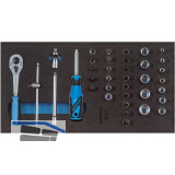 GEDORE Steckschl�ssel-Sortiment 1/4" 1500 CT1-20 in 1/3 CT-Modul 37-teilig