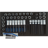 GEDORE Satz Schraubendrehereins�tze 3/8" 1500 CT1-ITX30 in 1/3 CT-Modul 39-tlg.