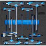 GEDORE Winkelschraubendreher-Satz 1500 CT2-DT 2142 in 2/3 CT-Modul 9-teilig