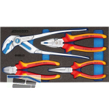 GEDORE VDE-Zangen-Sortiment 1500 CT1-VDE 142 in 1/3 CT-Modul 4-teilig