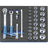 GEDORE Steckschl�ssel-Satz 1/2" 2005 CT2-D 19 in 2/4 CT-Modul 29-teilig