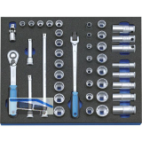 GEDORE Steckschl�ssel-Satz 3/8" 2005 CT2-D 30 in 2/4 CT-Modul 43-teilig