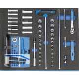 GEDORE Steckschl�ssel-Satz 1/4" 2005 CT2-D 20 in 2/4 CT-Modul 67-teilig