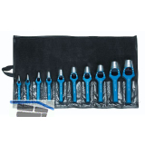 GEDORE Henkellocheisen-Satz 5703 DIN 7200 A i. Kunststoffrolltasche 7-teilig