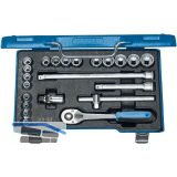 GEDORE Steckschl�ssel-Satz 30HMU-10 3/8"vierkant mit Umschaltknarre 22-teilig