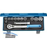GEDORE Steckschl�ssel-Satz 19 KMU-20 1/2"vierkant mit Umschaltknarre 13-teilig