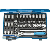 GEDORE Steckschl�ssel-Satz ITX19 INU-20 1/2"vierkant m. Umschaltknarre 42-teilig