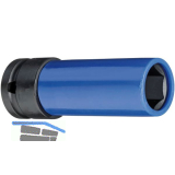 GEDORE Kraftsteckschl�ssel lang K19LS 1/2"vierkant 17 mm sechskant Fb. blau