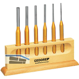 GEDORE Splintentreiber-Satz lange Form 116L achtkant 6-teilig im PVC Halter
