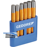 GEDORE Nietzieher - Kopfsetzer-Satz 125 B nach DIN 7255 6-teilig