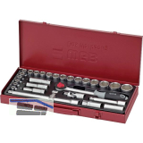 WGB Steckschl�ssel-Satz No. 3880 1/2" vierkant mit Umschaltknarre 29-teilig