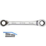 WGB Doppel-Ringratschenschl�ssel gekr�pft SW 10 x 11 mm