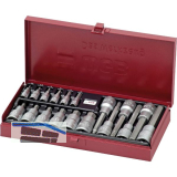 WGB Steckschl�ssel-Satz 3910 1/4" und 1/2" Innensechskant 18-teilig