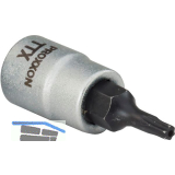 PROXXON Schraubendreher-Einsatz 1/4" vierkant mit Bohrung TX 30
