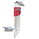 HAFU Sechskant Stiftschl�ssel-Satz extra lang ISO2936 im Clip Gr. 1,5-10mm 9-tlg