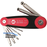 HAFU Sechskant Stiftschl�ssel mit Kugelkopf im Klapphalter Serie 472 7-teilig