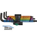 WERA Sechskant Stiftschl�ssel-Satz lang Multicolour 950/9 Hex-Plus 1SB 9-teilig