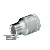 GEDORE Steckschl�ssel-Einsatz 30 DIN3124 3/8"vierkant 18.0 mm sechskant